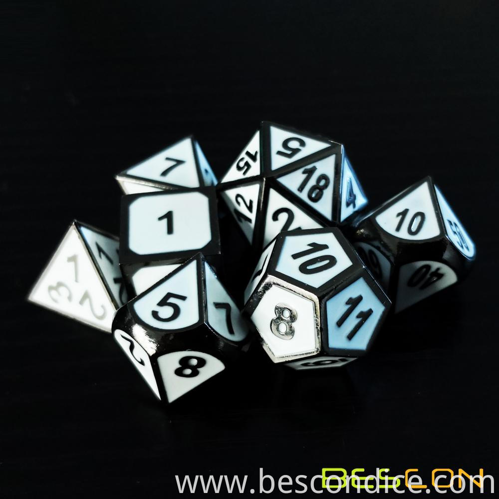 Polyhedral Metal Dice Set For Tabletop Game 13